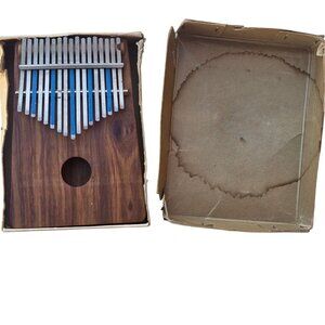 Vintage Hugh Tracey Kalimba Musical Instrument African Thumb Piano Original Box